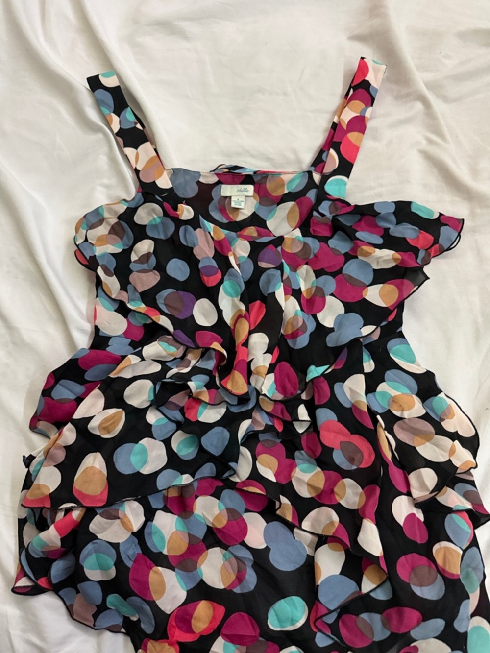 Odille Multicolor Circle Print Blouse